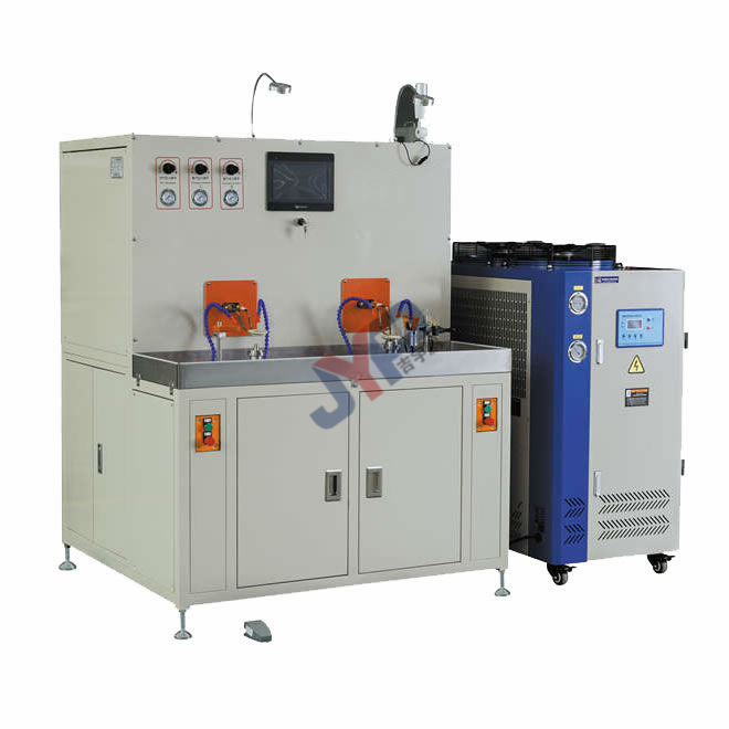 Induction heating automatic double station distributor welding equipment